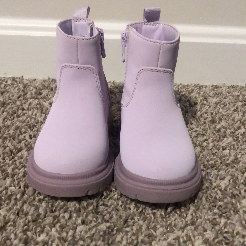 Cat & Jack Lavender Boots - Picture 2 of 5